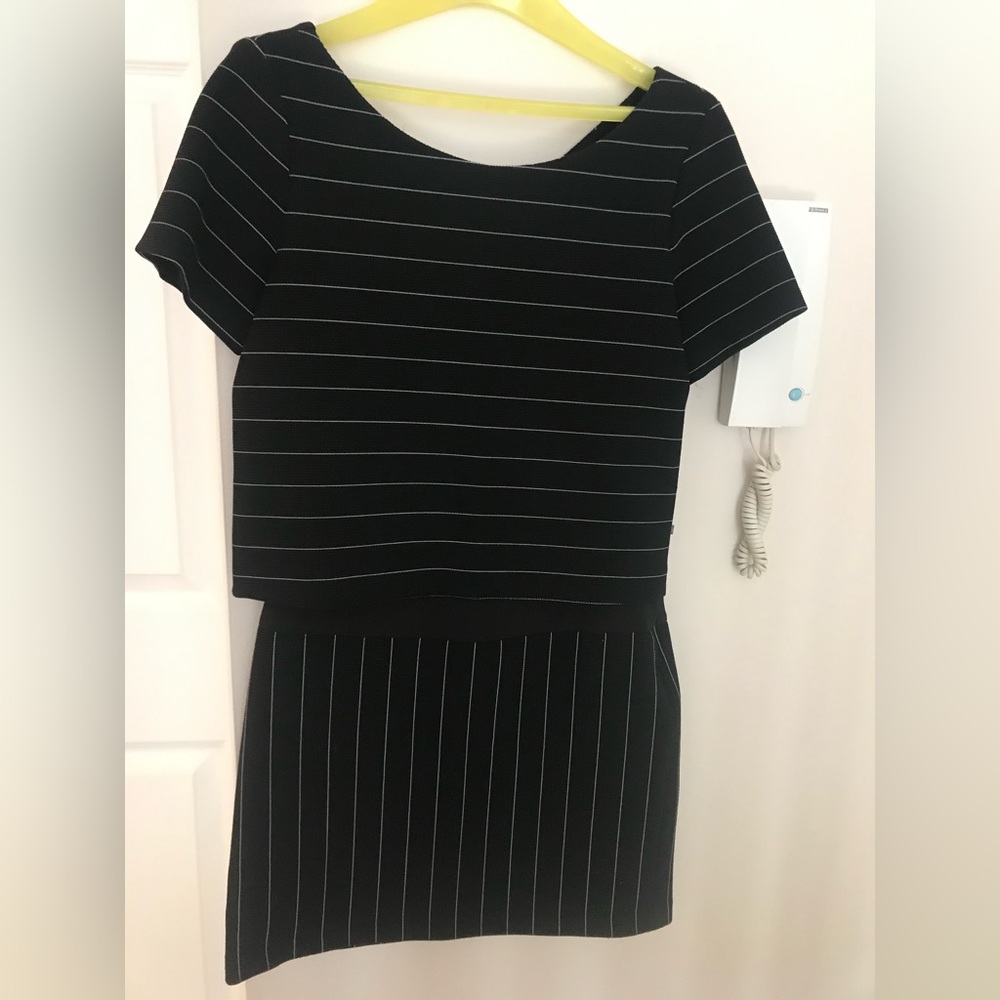 Black Striped Dress
